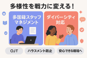 多様性を戦力に変える!多国籍スタッフマネジメント&ダイバーシティ対応 完全マスター講座