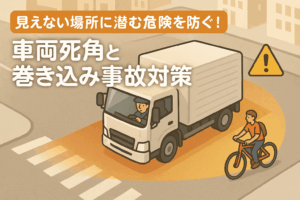 見えない場所に潜む危険を防ぐ!車両死角と巻き込み事故対策講座