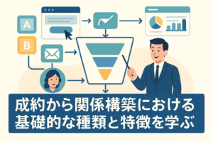 成約から関係構築における基礎的な種類と特徴を学ぶ