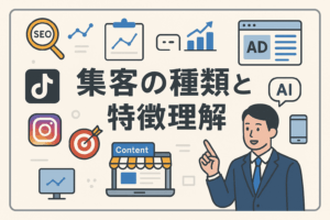 認知・集客における基礎的な種類と特徴を学ぶ